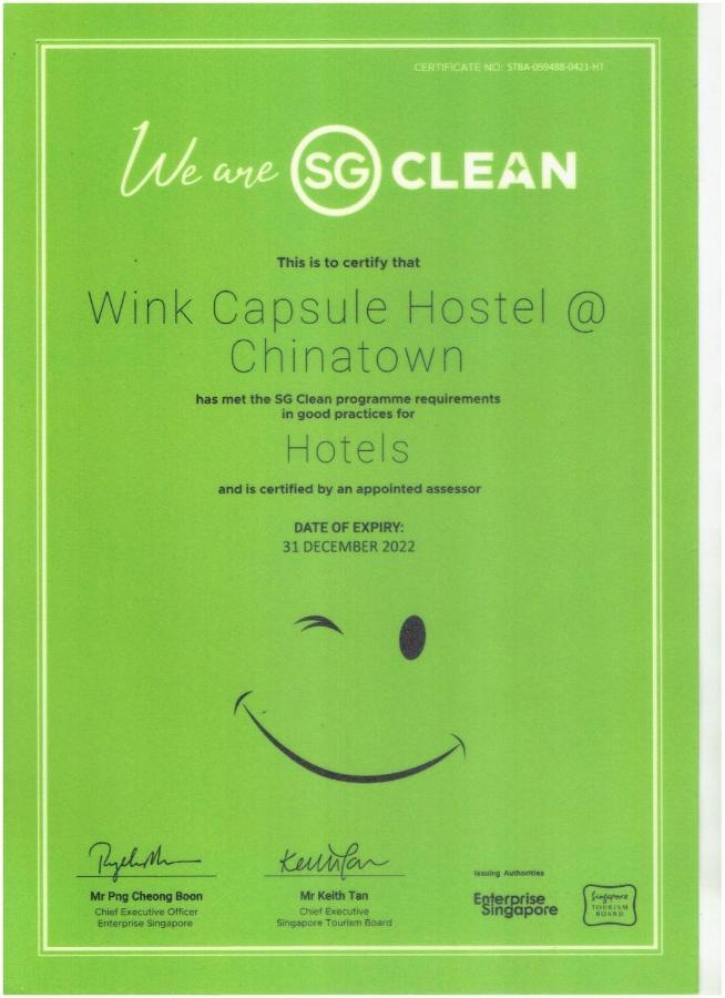 Wink At Mosque Street Hotel kapsul Singapura